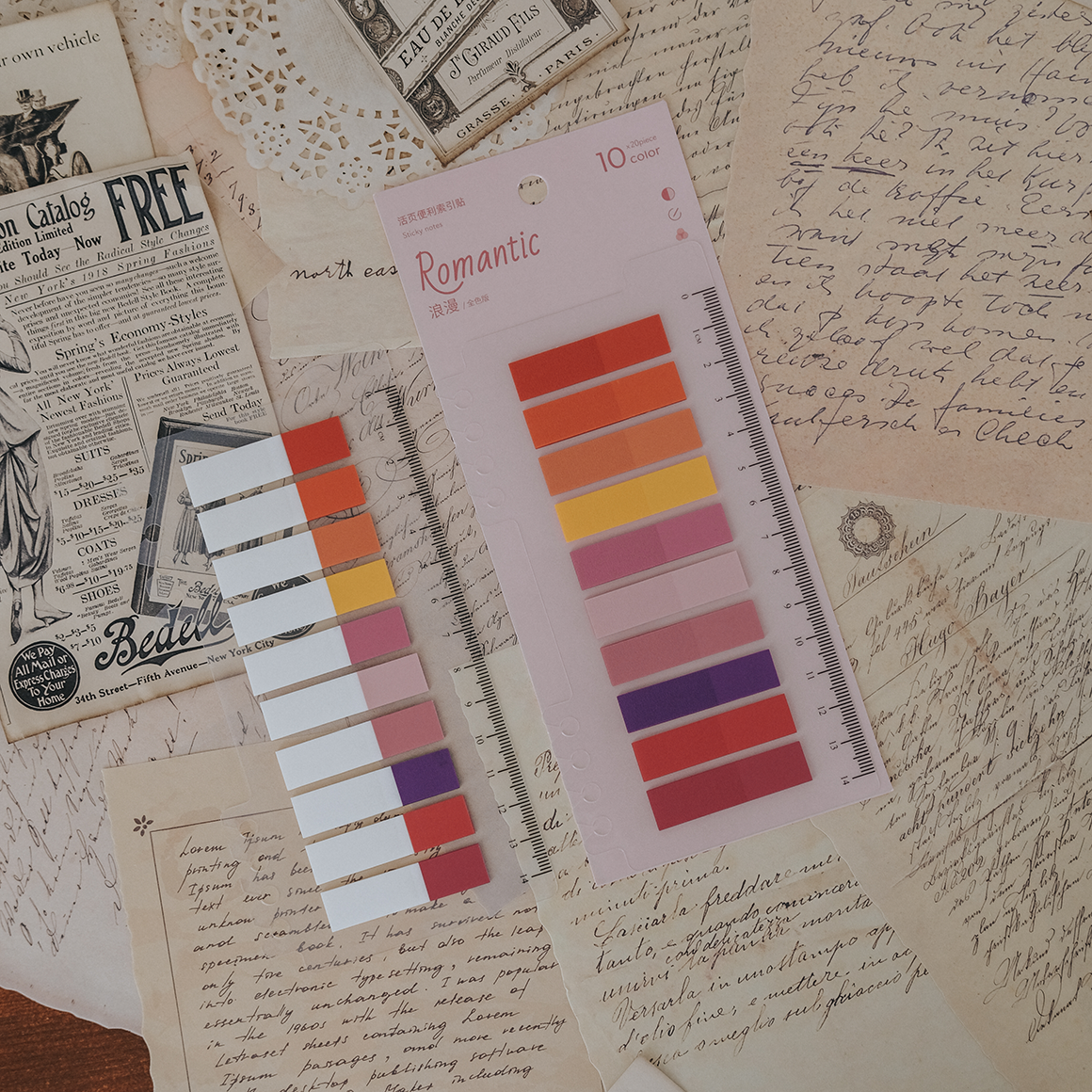 Romantic - Sticky Index tabs set.