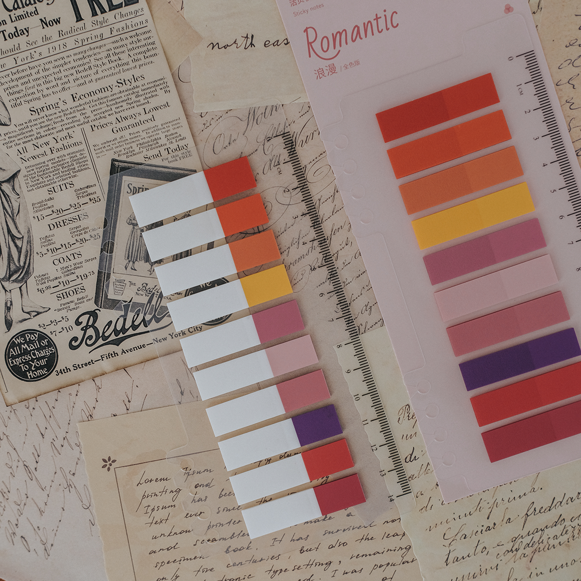 Romantic - Sticky Index tabs set.