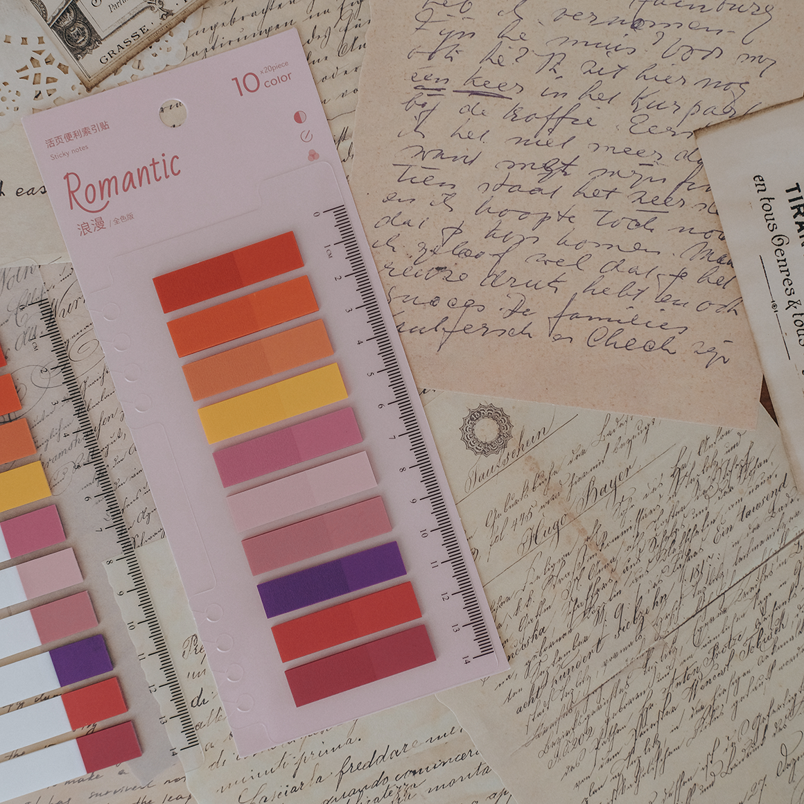 Romantic - Sticky Index tabs set.