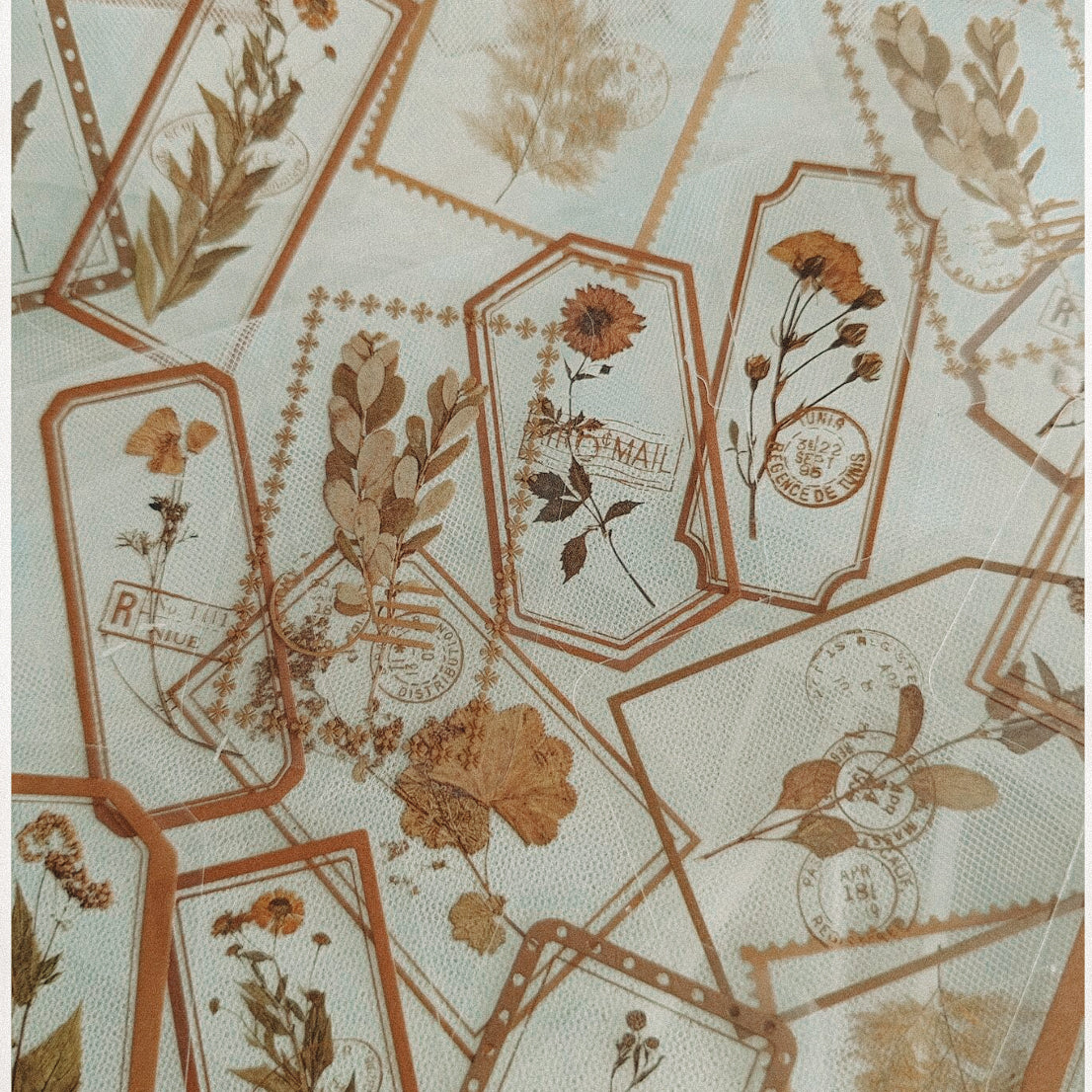 Delicate Floral Clear Stickers
