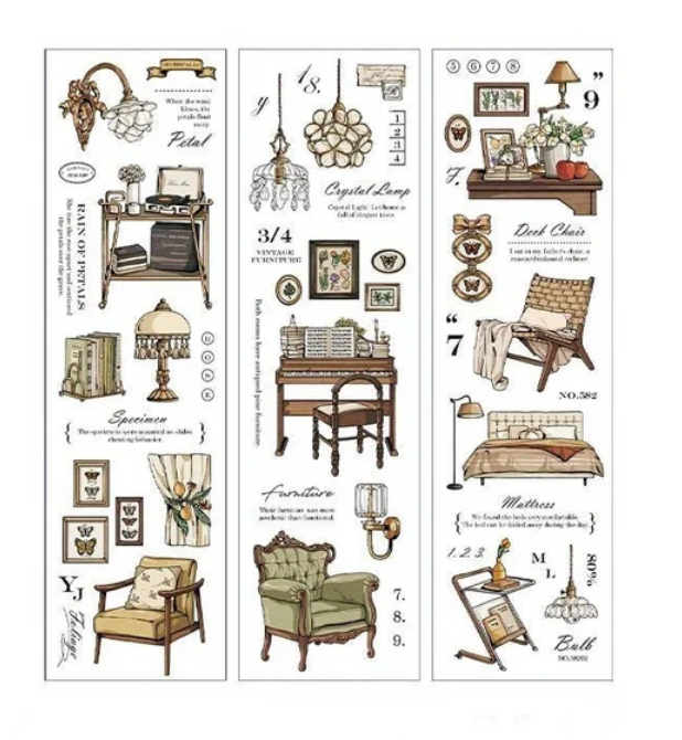 Vintage prologue sticker sheets