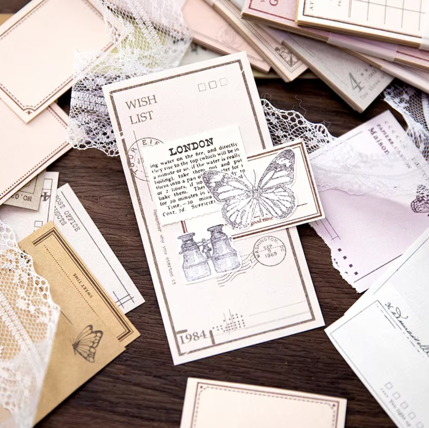 Vintage charm paper.