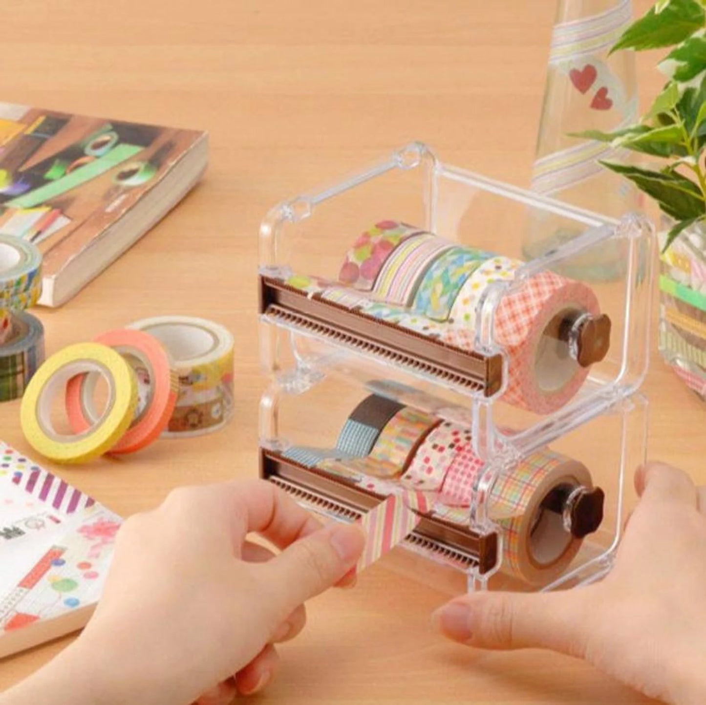 Stackable Washi Tape Dispenser - White