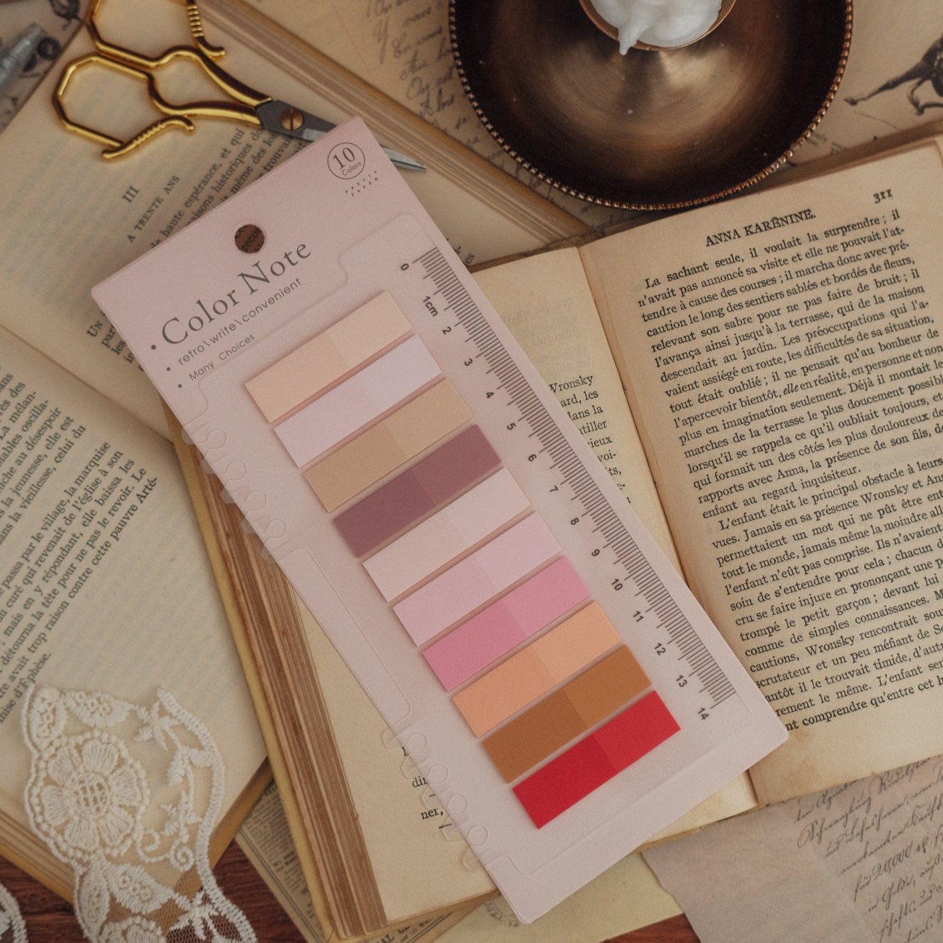 Regency romance - color note tabs